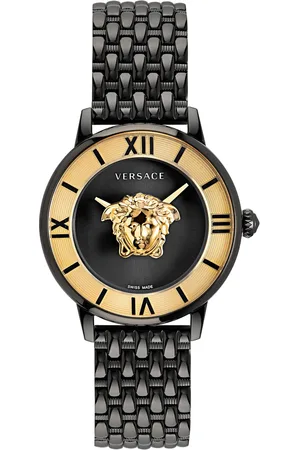 VERSACE Zegarek VE2R00422. Kwarcowy, Kolor czarny. Kobieta.