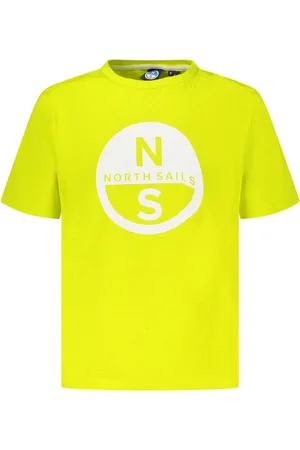 North Sails KOSZULKA Z KRÓTKIM RĘKAWEM DZIECIĘCA ŻÓŁTA