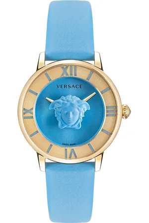 VERSACE Zegarek VE2R00622. Kwarcowy, Kolor niebieski. Kobieta.