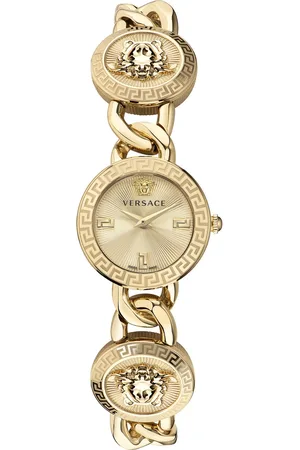 VERSACE Zegarek VE3C00222. Kwarcowy, Kolor złoty. Kobieta.