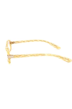 Bottega Veneta Okulary BV12229L. Okulary, Kolor żółty. Kobieta.