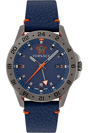 VERSACE Zegarek VE2W00222. Kwarcowy, Kolor niebieski. Mężczyzna.