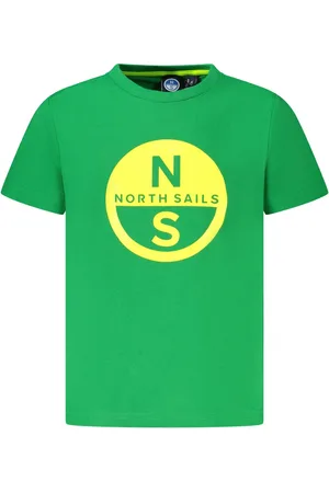 North Sails KOSZULKA Z KRÓTKIM RĘKAWEM DZIECIĘCA ZIELONA