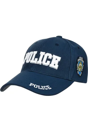 Versoli Granatowa czapka z daszkiem baseballówka POLICE uniwersalna cz-m-54