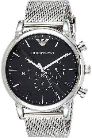 Emporio Armani Zegarek AR1808. Kwarcowy, Kolor czarny. Mężczyzna.