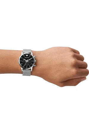 Emporio Armani Zegarek ARMANI AR1808. Kwarcowy, Kolor czarny. Mężczyzna.