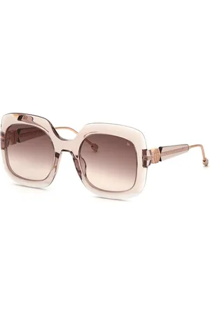 Philipp Plein Okulary SPP065S550LEO. Okulary przeciwsłoneczne, Kolor brązowy. Kobieta.
