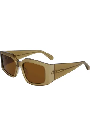 Salvatore Ferragamo Okulary SF1101S541833. Okulary przeciwsłoneczne, Kolor zielony. Kobieta.