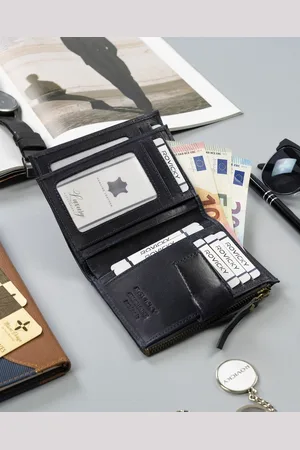 ROVICKY Duży Skórzany portfel męski w stylu retro
