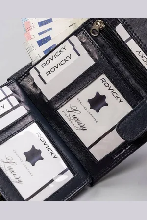 ROVICKY Zgrabna Skórzana damska portmonetka RFID