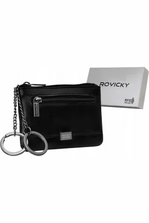 ROVICKY Skórzane etui na klucze z kieszenią od