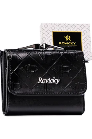 ROVICKY Mała elegancka damska portmonetka z RFID