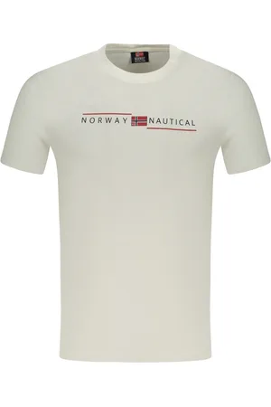 Norway 1963 NORWEGIA 1963 MĘSKA KOSZULKA Z KRÓTKIM RĘKAWEM BIAŁA