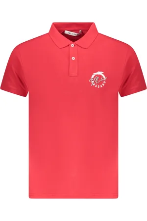 Trussardi MĘSKA KOSZULKA POLO Z KRÓTKIM RĘKAWEM CZERWONA