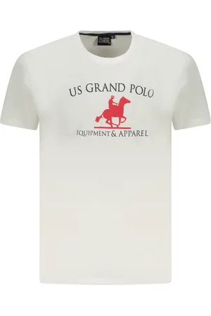U.S. Grand Polo KOSZULKA Z KRÓTKIM RĘKAWEM US GRAND POLO MĘSKA BIAŁA