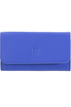 Dudu Minimal Leather Key Holder Portfel z etui na 5 breloków i zapięciem na zatrzask, kolorowy design