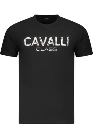 Roberto Cavalli KOSZULKA Z KRÓTKIM RĘKAWEM MĘSKA CZARNA