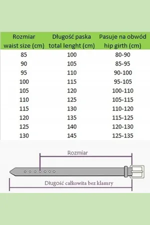 Beltimore Skórzany pasek męski granatowy wąski E12 : Kolory - granatowy, Rozmiar pasków - r.90-105 cm