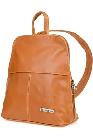 Beltimore Plecak skórzany camel torebka elegancka poręczna 021