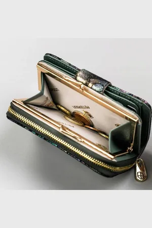 Peterson Skórzany damski portfel PTN 425214-BF SILVER