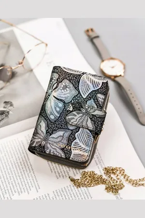 Peterson Skórzany damski portfel PTN 425214-BF SILVER