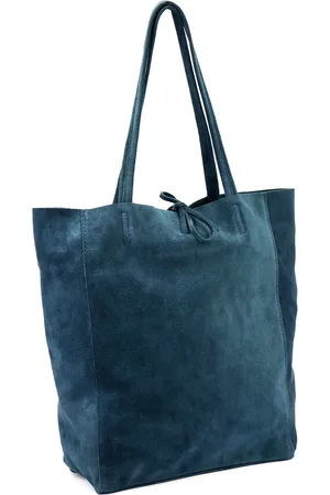 Patrizia Pepe Zamszowa Skórzana damska shopperbag od