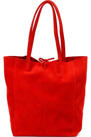 Patrizia Pepe Zamszowa Skórzana damska shopperbag od