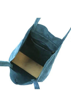 Patrizia Pepe Zamszowa Skórzana damska shopperbag od