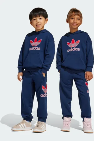 adidas Zestaw Big Logo Hoodie Kids