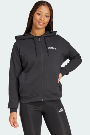 adidas Bluza z kapturem Essentials Linear Full-Zip French Terry