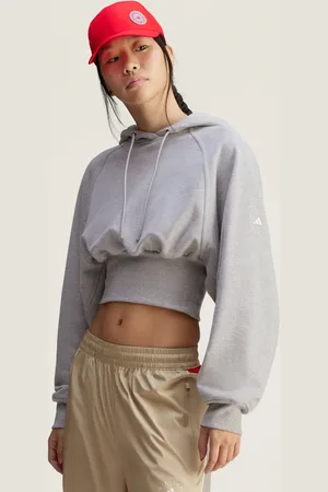 adidas Bluza z kapturem by Stella McCartney Cropped