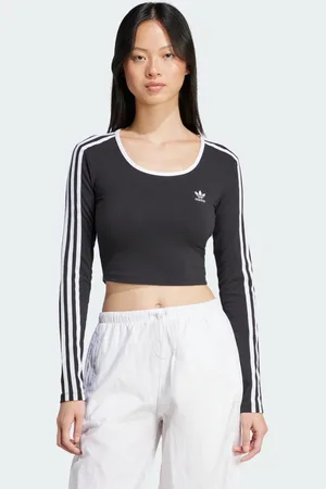 adidas Koszulka Adicolor 3-Stripes Long Sleeve Crop