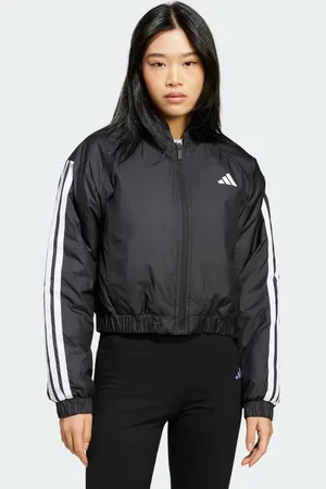 adidas Kurtka Essentials 3-Stripes Insulated Crop Bomber