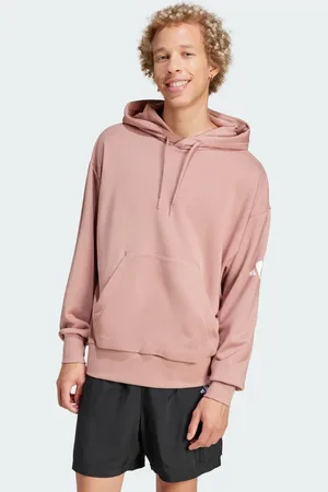 adidas Bluza z kapturem Essentials Loose-Fit 3 Bar Logo French Terry