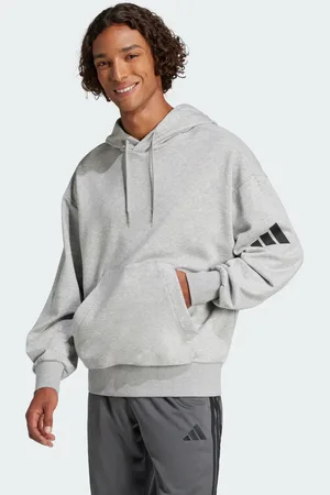 adidas Bluza z kapturem Essentials Loose-Fit 3 Bar Logo French Terry