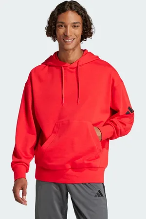 adidas Bluza z kapturem Essentials Loose-Fit 3 Bar Logo French Terry