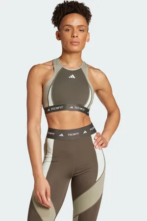 adidas Biustonosz Techfit Medium-Support High-Neck Colorblock