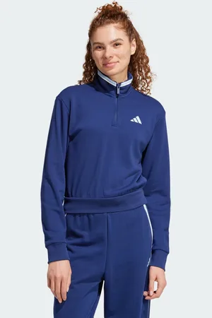 adidas Bluza dresowa Essentials Color Pop French Terry Crop Quarter-Zip