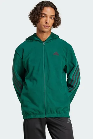 adidas Bluza z kapturem Future Icons 3-Stripes Polar Fleece Full-zip
