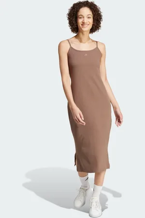 adidas Sukienka ALL SZN Rib Fitted Midi