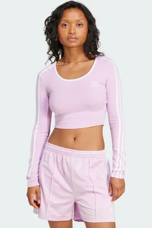 adidas Koszulka Adicolor 3-Stripes Long Sleeve Crop