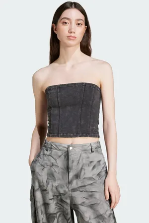 adidas Washed-Out Corset Long-Sleeve Top