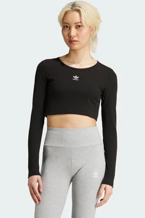 adidas Koszulka Essentials Ribbed Crop Long Sleeve