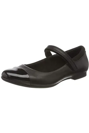 Clarks Scala Gem Y baleriny damskie zamknięte, czarny - - 36 EU