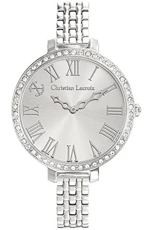Christian Lacroix Damski zegarek na rękę, analogowy, kwarcowy, z bransoletką ze stali nierdzewnej i cyferblatem 38 mm, , bransoletka