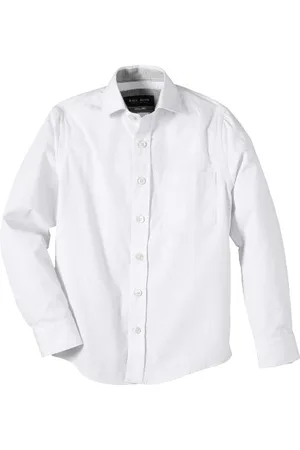 G.O.L. Chłopięca koszula z kołnierzem rekina, slim-fit, jednokolorowa