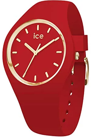 Ice-Watch ICE glam color Red - Damski zegarek z silikonowym paskiem - 016263 (Small)
