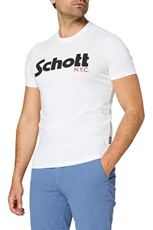 Schott NYC Męski T-shirt z logo