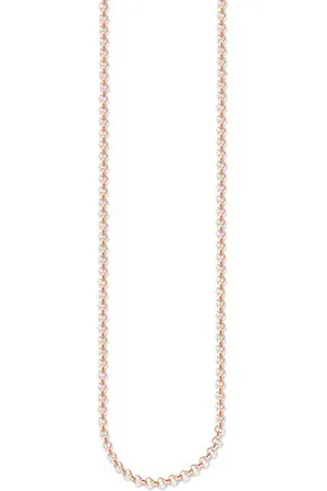 Thomas Sabo Damski łańcuszek o splocie ankierowym, srebro 925, częściowo pozłacane, 70 cm – KE1219-415-12-M