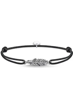 Thomas Sabo Damska męska bransoletka Little Secret z piórami, srebro wysokiej próby 925, LS063-889-11-L22v